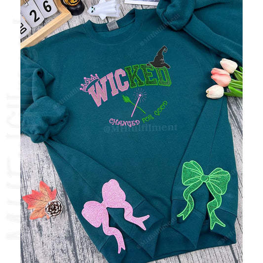 Unique Wicked sweatshirt for Broadway and Wizard of Oz lovers
