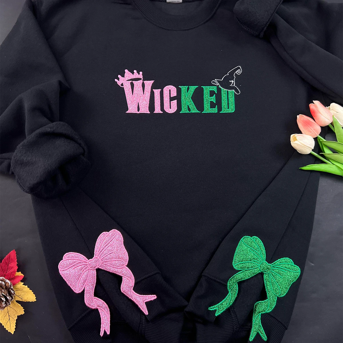 Cozy unisex embroidered sweatshirt for Wizard of Oz lovers