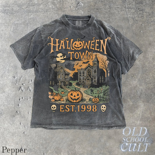 Halloweentown Est 1998 vintage graphic t-shirt retro style
