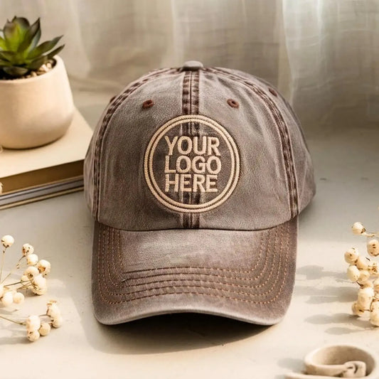 Custom Embroidered Dad Hat – Personalized Logo Baseball Cap
