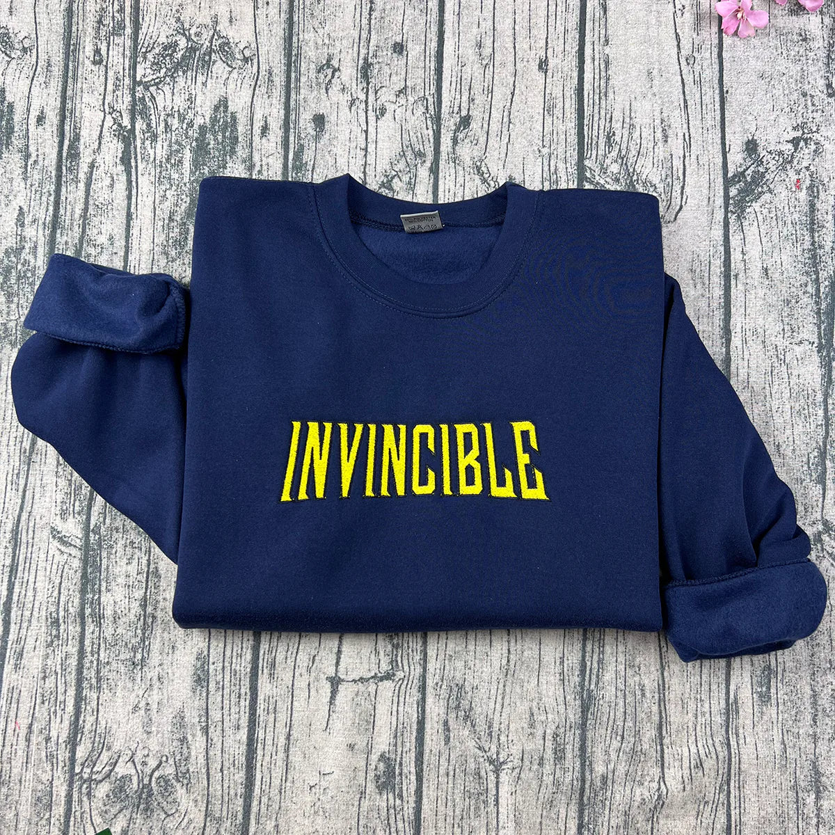 Invincible Superhero Embroidered Sweatshirt - NHPRE001