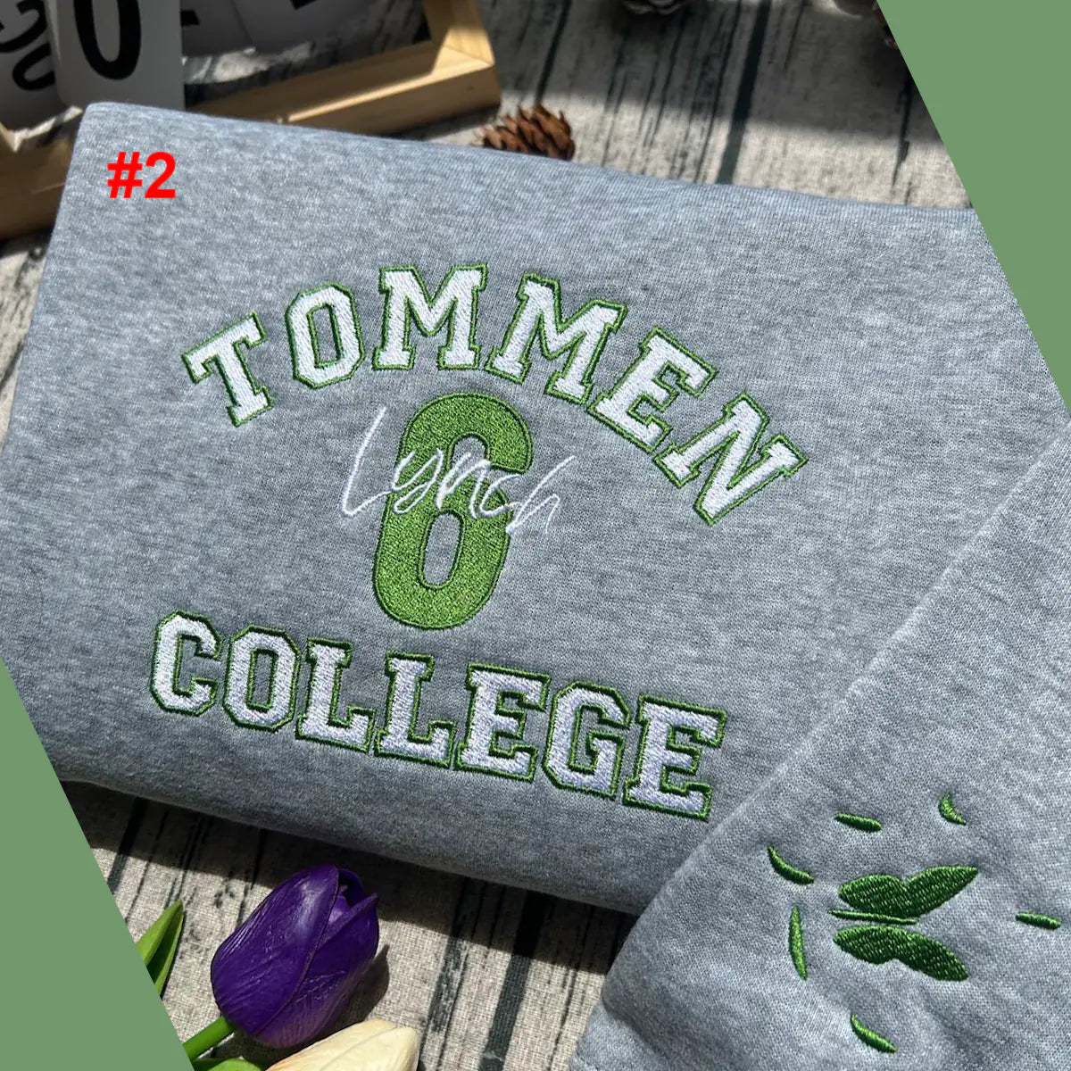 Boys of Tommen Embroidered Sweatshirt | Johnny Kavanagh, Lynch Joey | Book Merch Hoodie | Tommen College Crewneck Classic Fabric