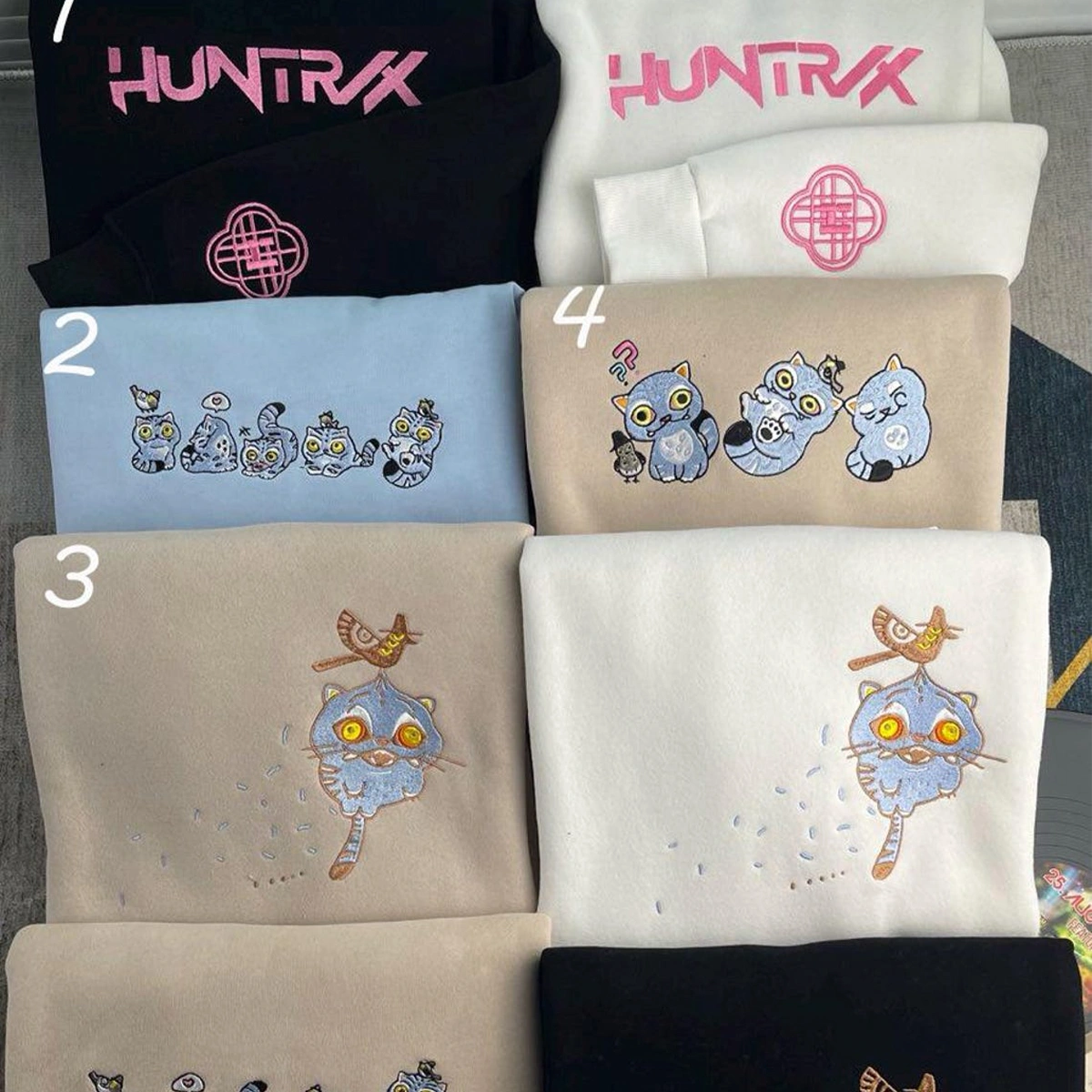 Embroidered Kpop Demon Hunter Tiger Shirt | Saja Boys Hoodie | Tiger and Bird Kpop Sweatshirt