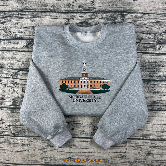 Morgan State University embroidered sweatshirt unisex