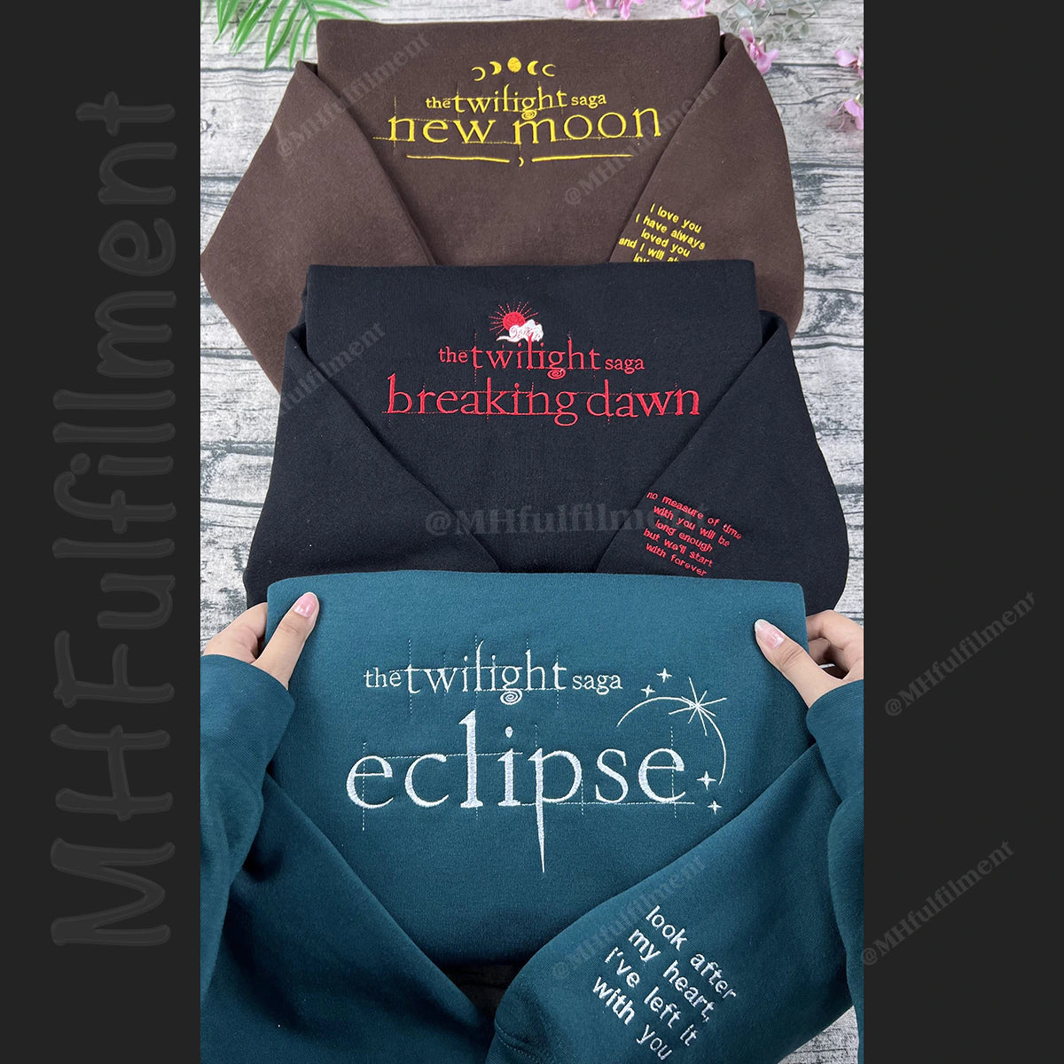 Twilight embroidered sweatshirt - perfect fan merch