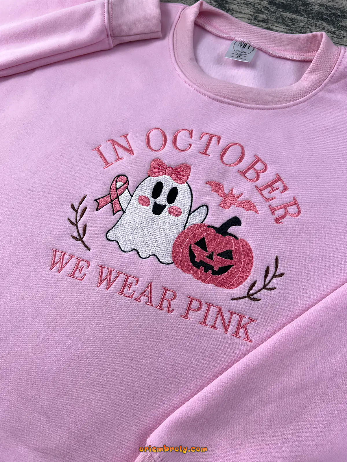 Breast cancer awareness pink crewneck sweatshirt