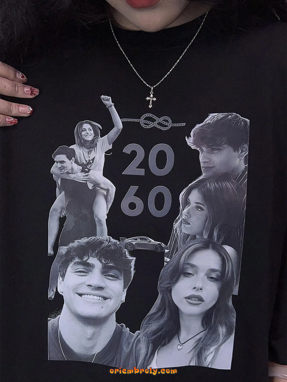 Romantic embroidered hoodie inspired by Spanish film