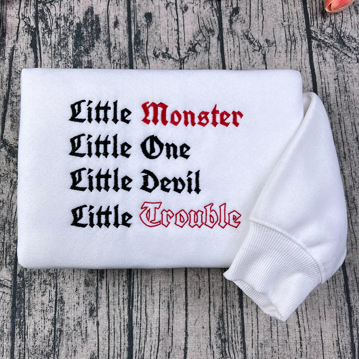 Devil's Night embroidered sweatshirt with Will Grayson design, inspired by Penelope Douglas series
