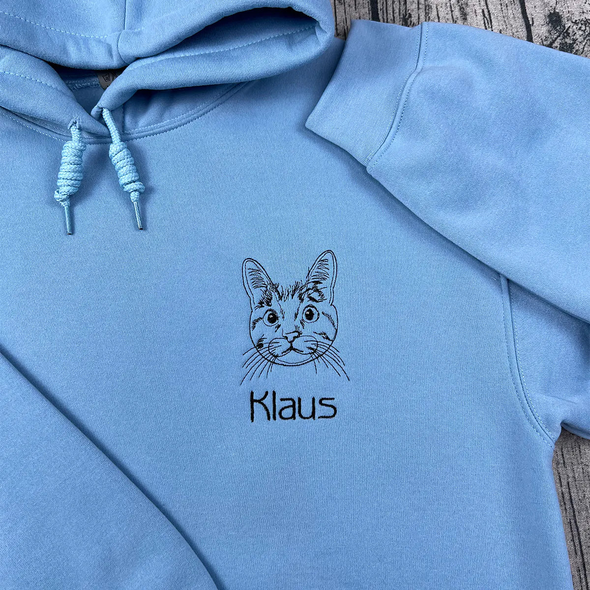 Embroidered Pet Portrait Hoodie - ORI258888 | Custom Dog & Cat Sweatshirt