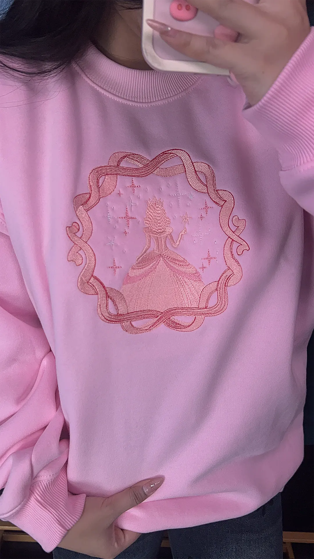 Pink and green couple shirts inspired by Wicked musical