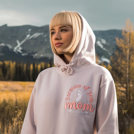 Pregnancy Sweatshirt | Mama Embroidered - ORI6001