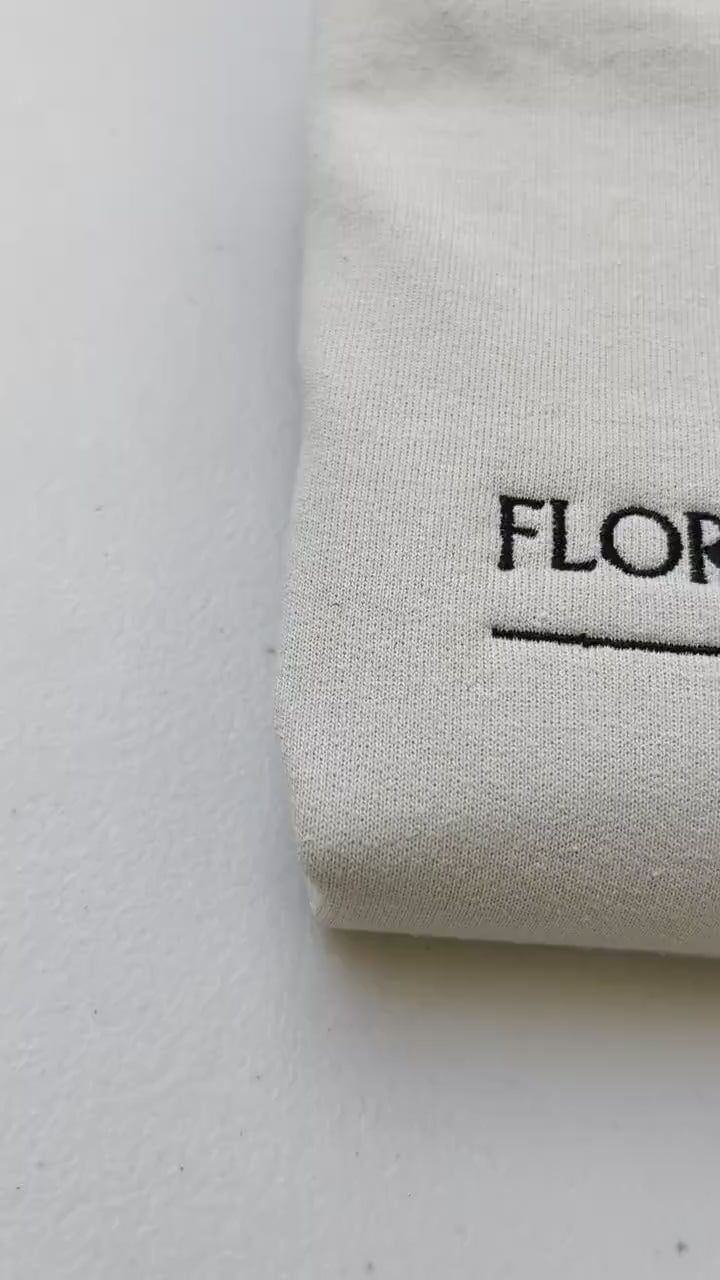 Embroidered school sweatshirt for nursing or business program