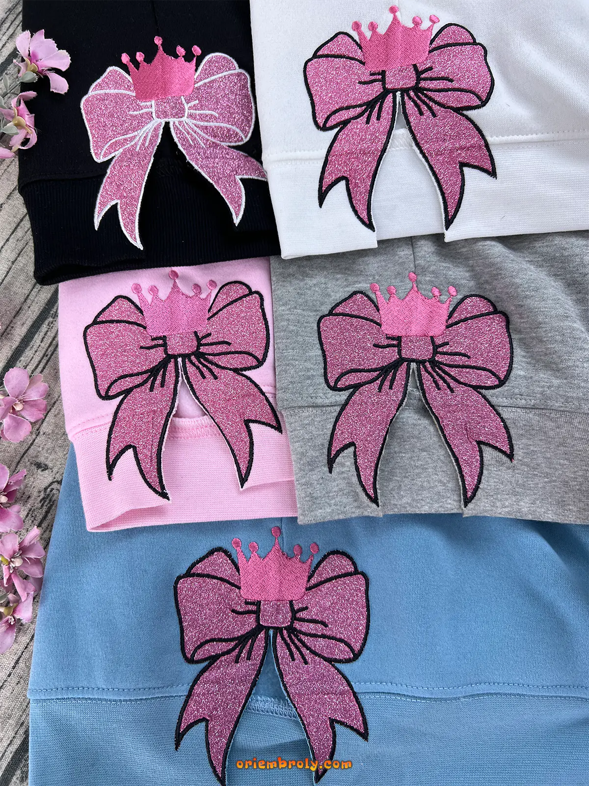 Wicked embroidered hoodie Defying Gravity design