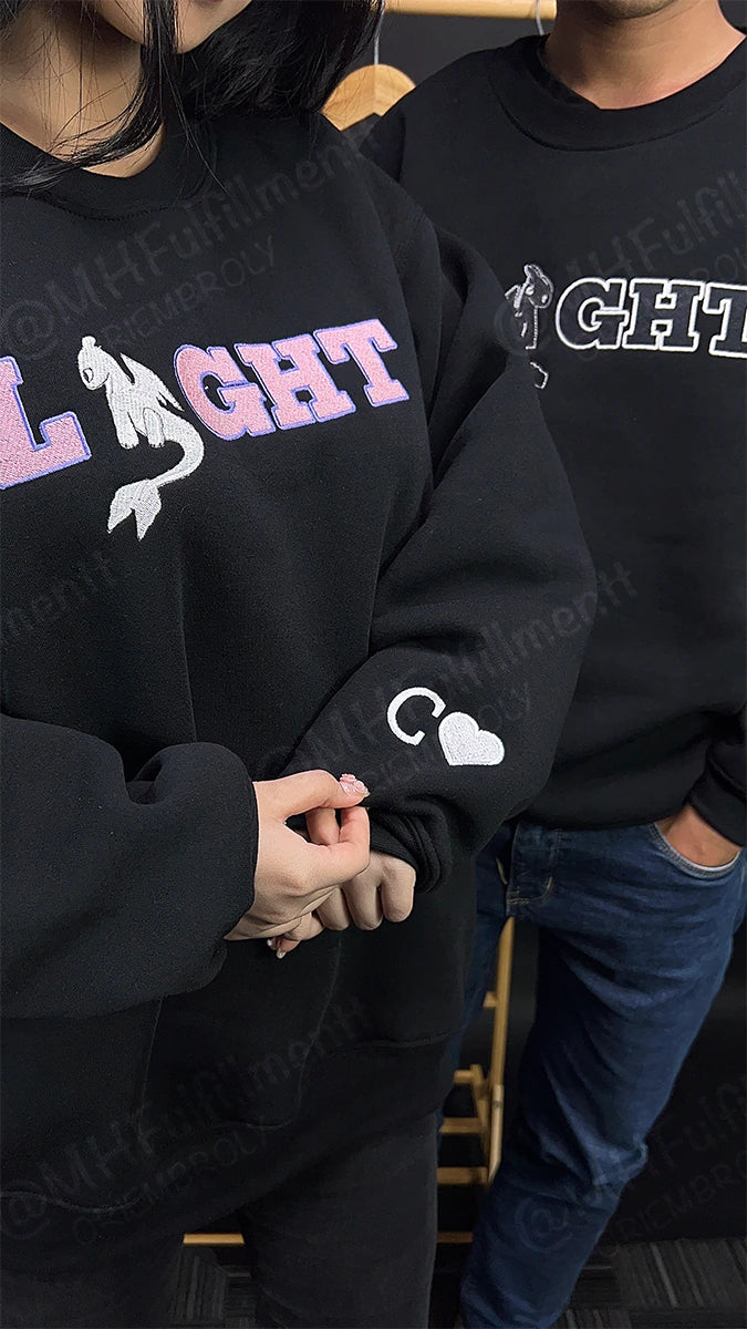 HTTYD inspired embroidered hoodie