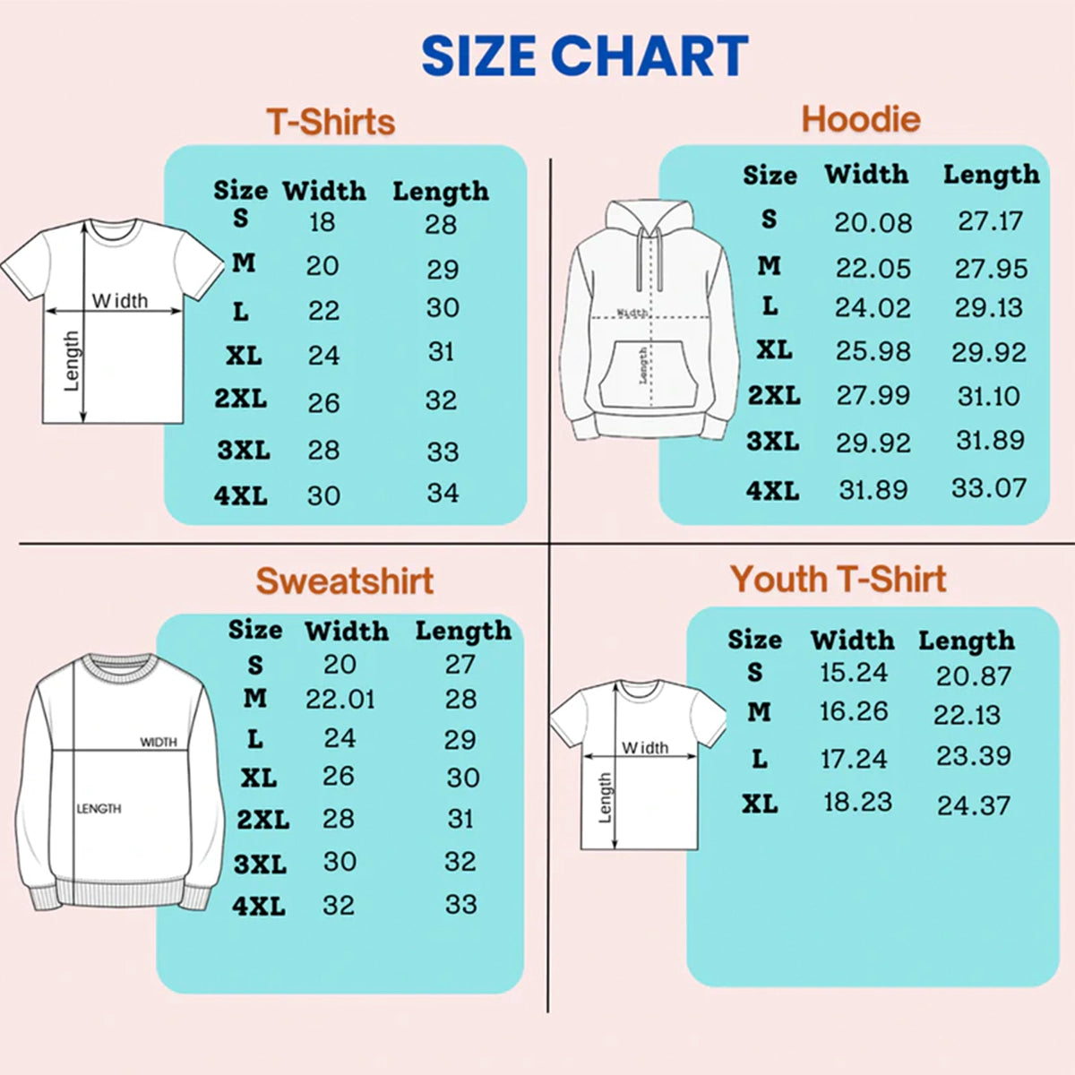 Size chart Oriembroly