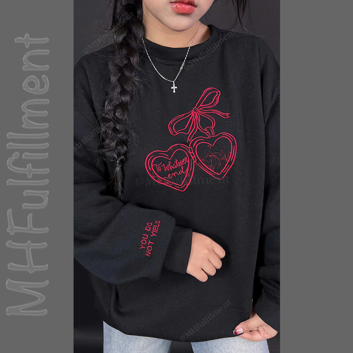 Custom embroidery sweatshirt gift for book lovers