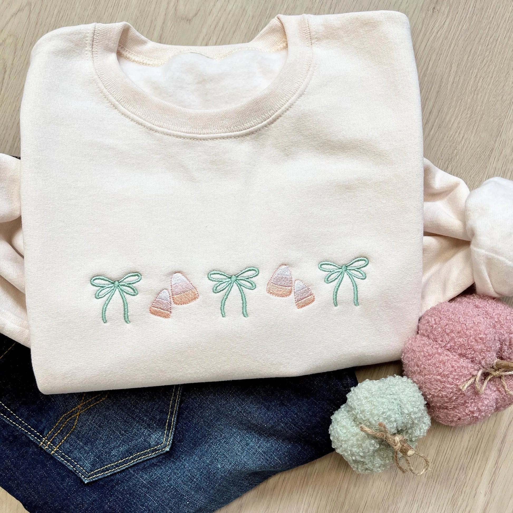 Cute coquette style sweatshirt for spooky season