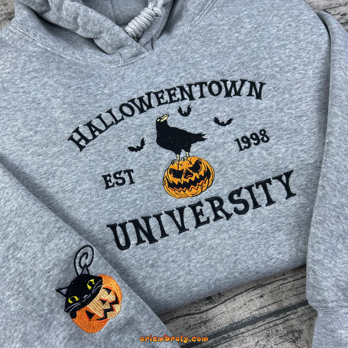 Halloweentown-inspired cozy fall crewneck