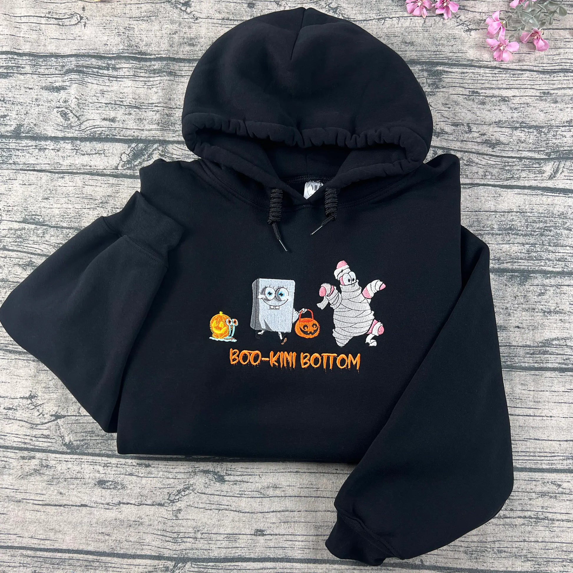 Spooky Sponge embroidered crewneck aesthetic Halloween sweatshirt for fall outfits