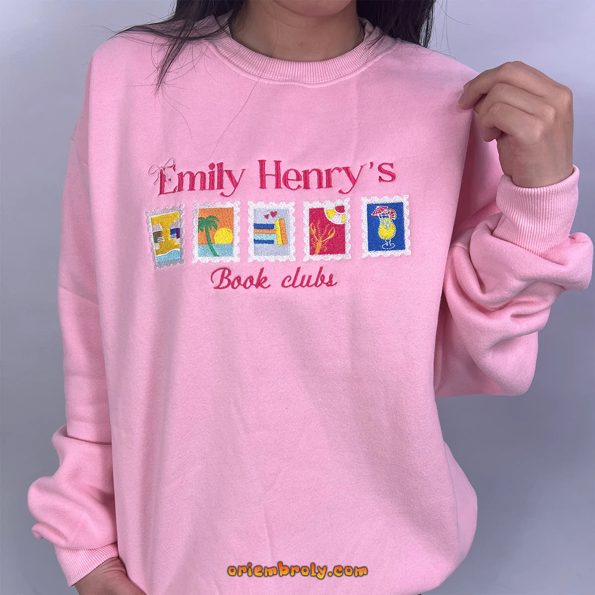Cute and funny embroidered design for readers
