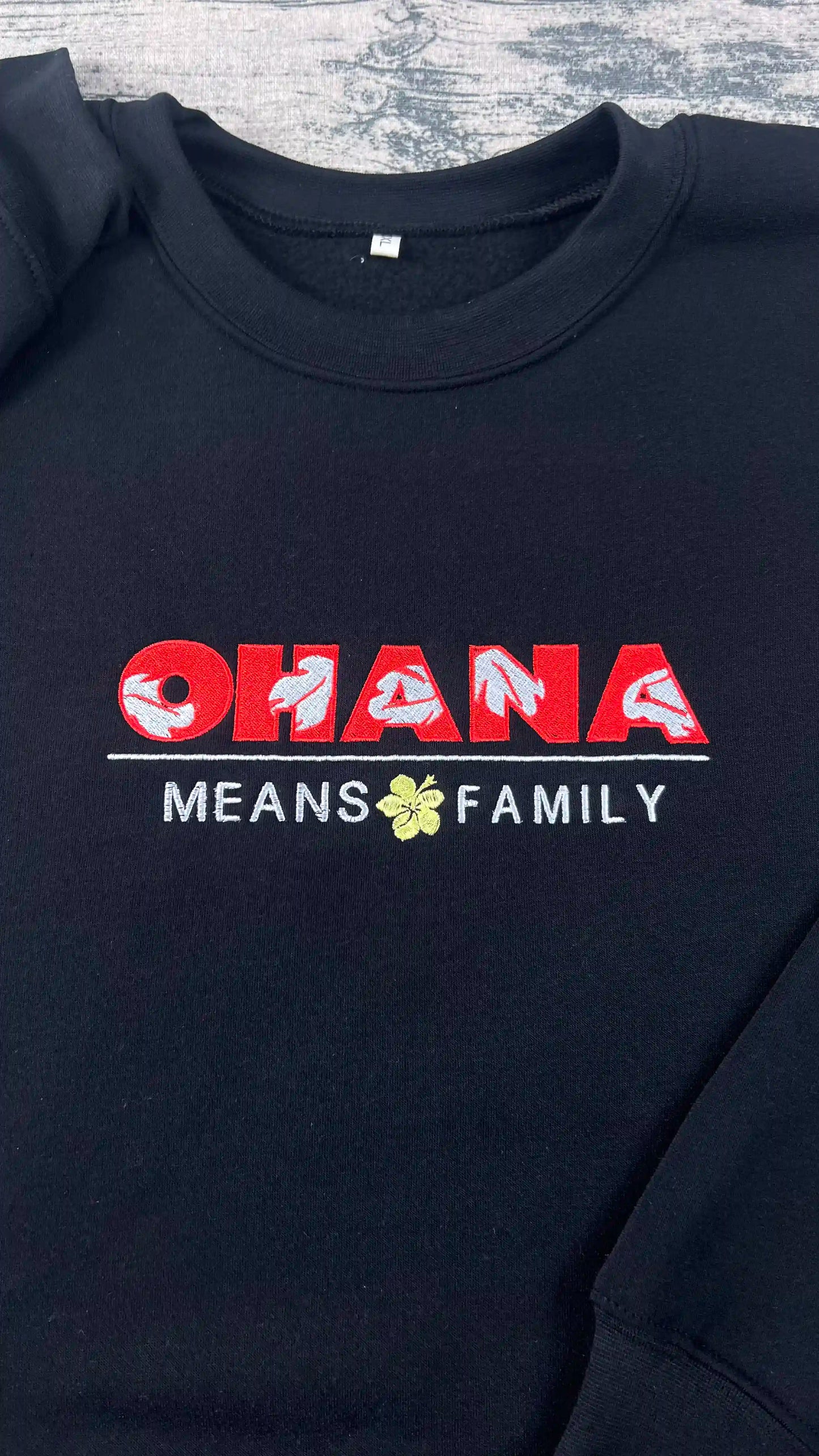 Embroidered stitch sweatshirt gift