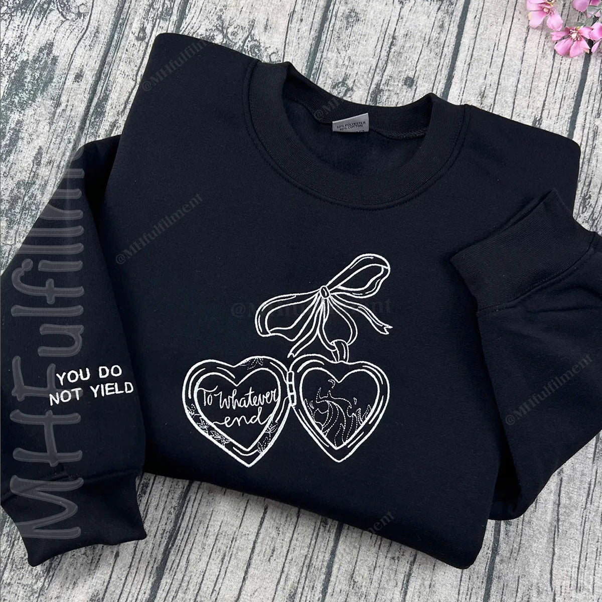 Fireheart embroidered sweatshirt inspired by Throne of Glass