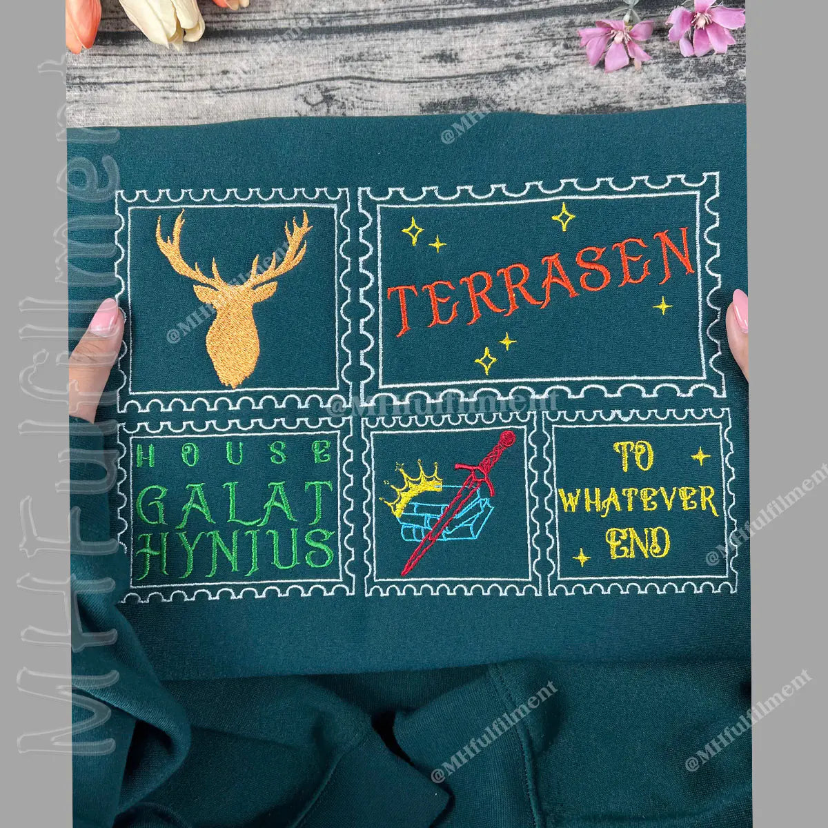 Cozy SJM-inspired sweatshirt for book lovers