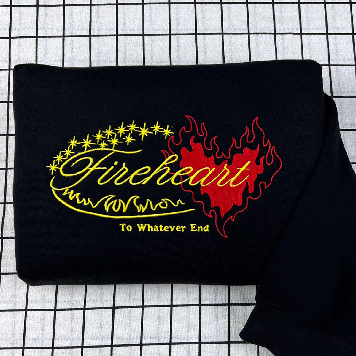 To Whatever End Fireheart embroidered sweatshirt inspired by Throne of Glass by SJM