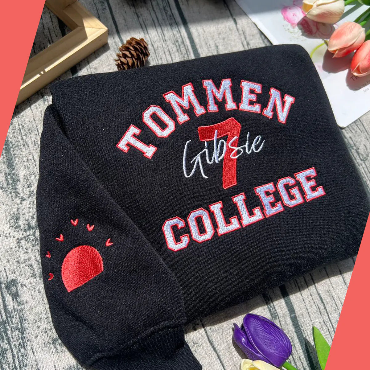 Boys of Tommen Embroidered Sweatshirt | Johnny Kavanagh, Lynch Joey | Book Merch Hoodie | Tommen College Crewneck Classic Fabric