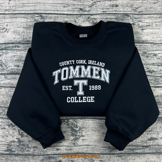 Tommen College Ireland embroidered sweatshirt