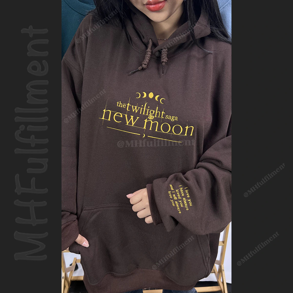 Edward Cullen embroidered sweatshirt for Twilight fans