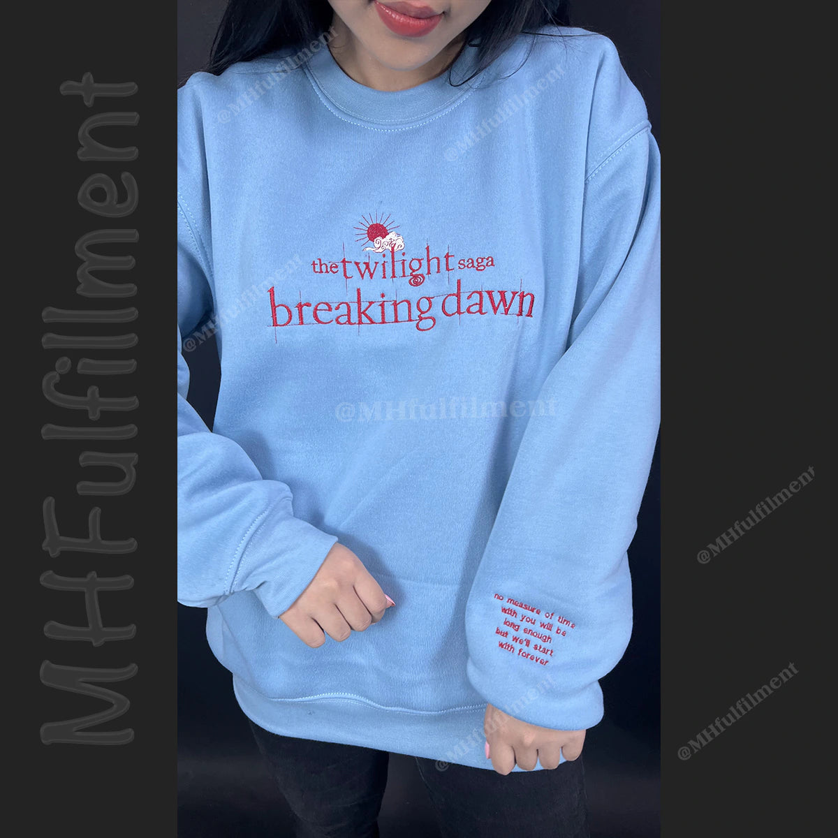 Twilight saga embroidered sweatshirt for collectors