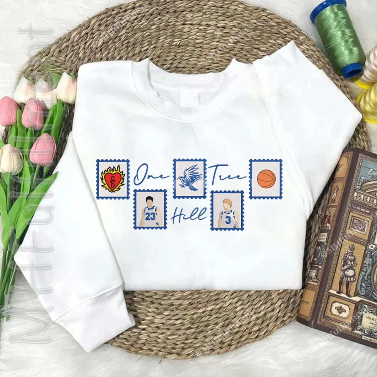 Embroidered sweatshirt for One Tree Hill TV show fans