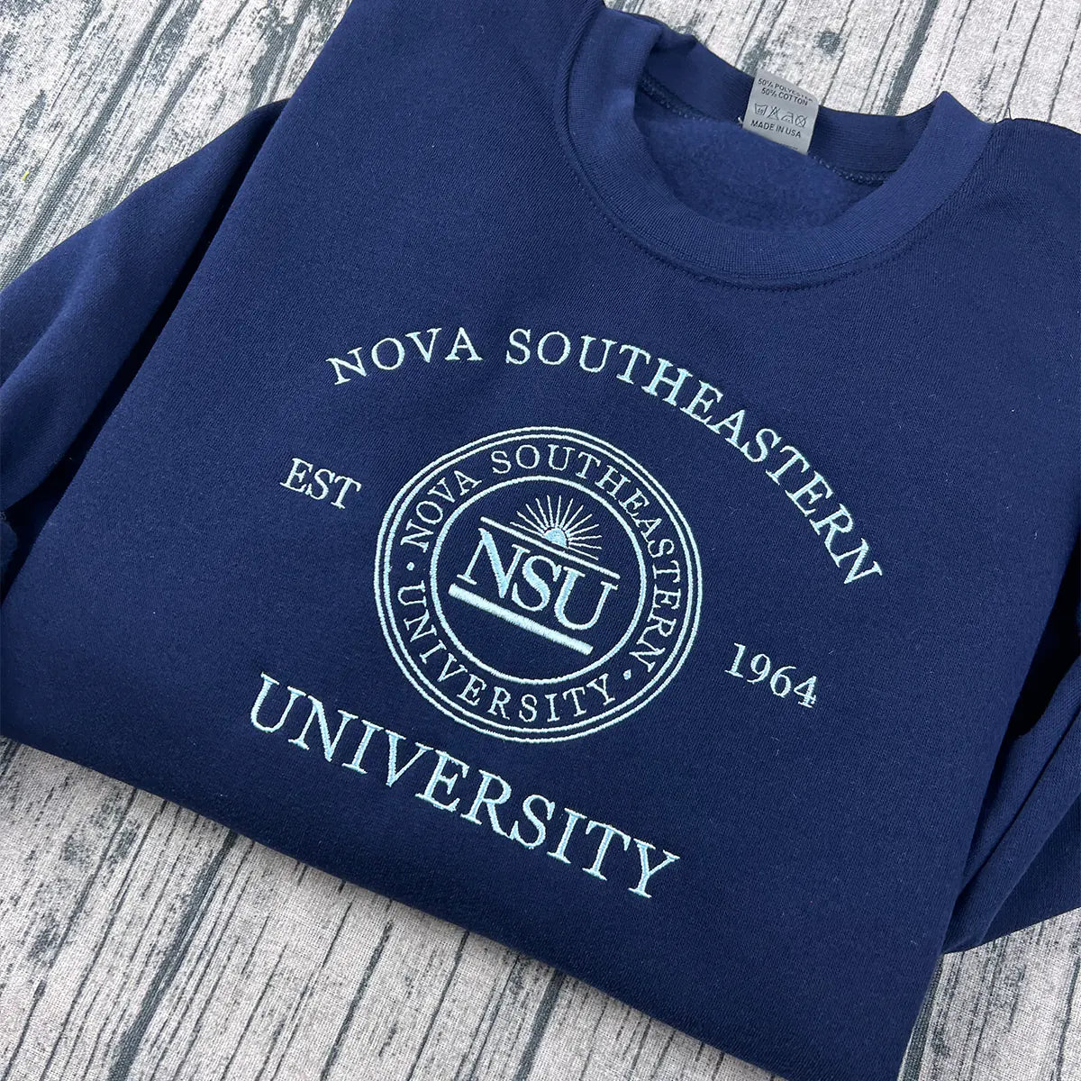 Custom College Embroidered Sweatshirt | Graduation Senior Crewneck | University Hoodie - ORI333