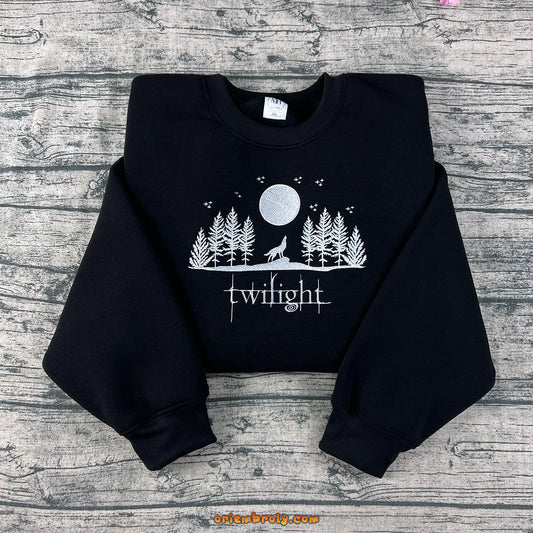 Twilight sweatshirt embroidered with vampire lover design