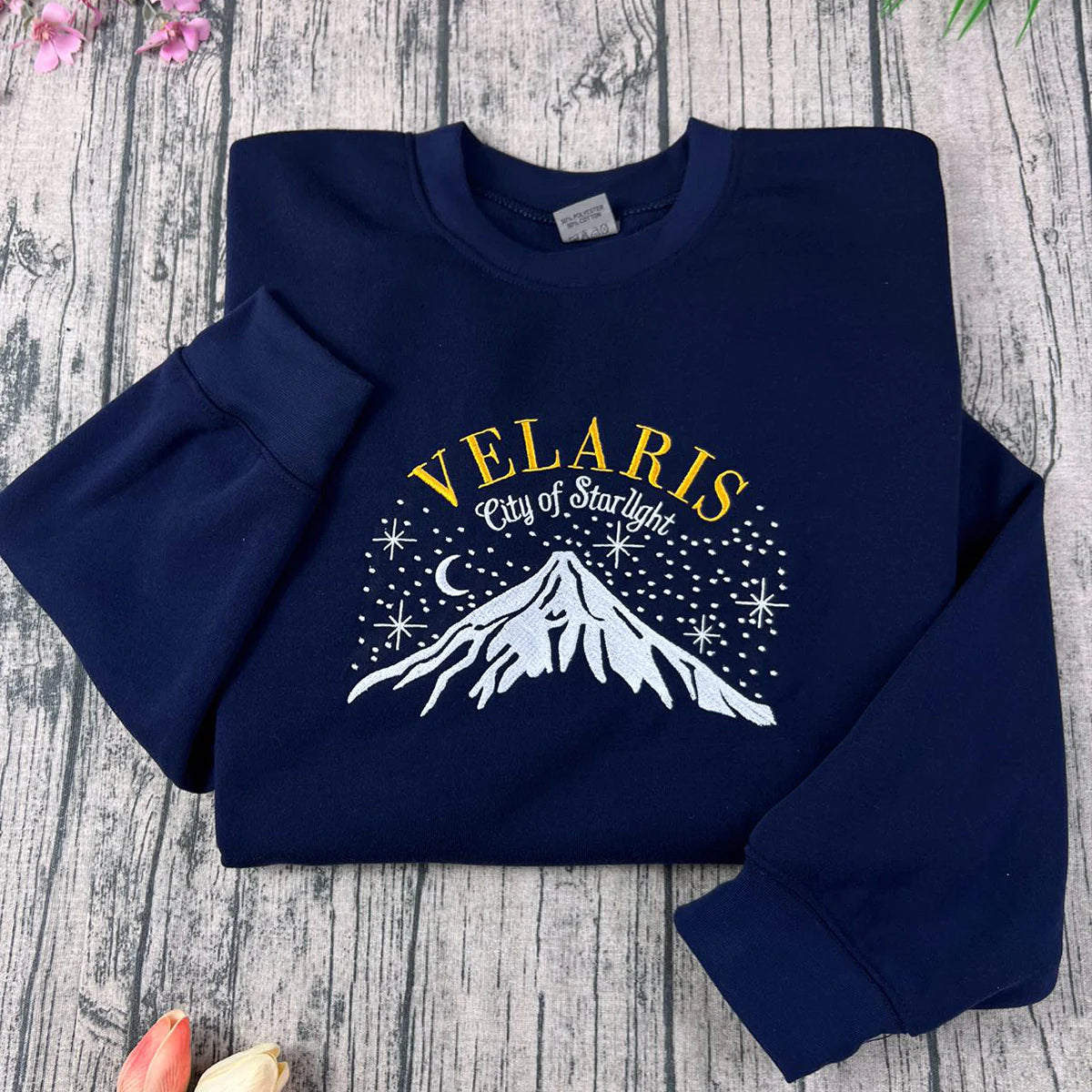 Velaris embroidered sweatshirt inspired by ACOTAR and the City of Starlight