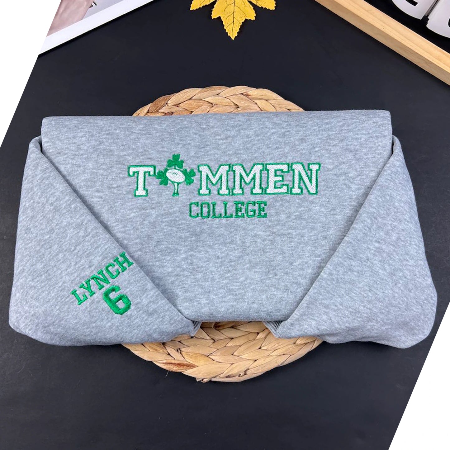 Vintage Boys of Tommen embroidered sweatshirt, Tommen College crewneck for book lovers and bookworms.