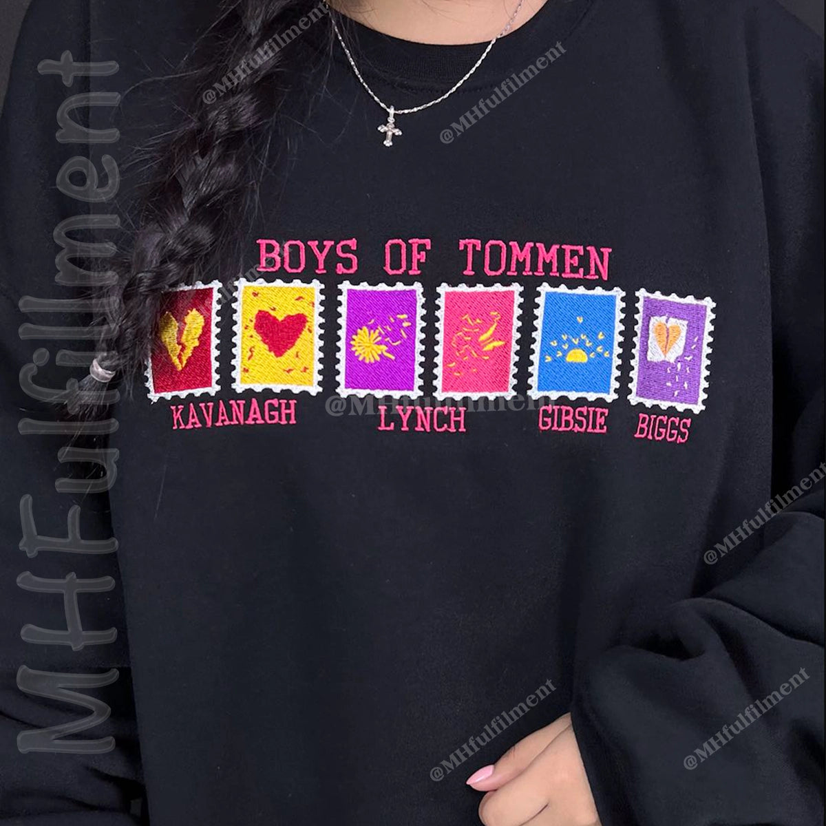 Boys of Tommen Sweatshirt, Embroidered Bookish Crewneck, Vintage College Aesthetic for Book Lovers, Bookish Gift, Book Club Sweater