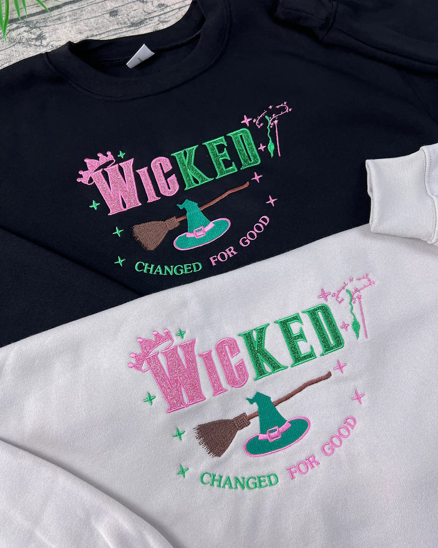 Wicked Changed for Good embroidery hoodie, Defy Gravity sweatshirt, Wizard of Oz hoodie, Wicked musical fan gift