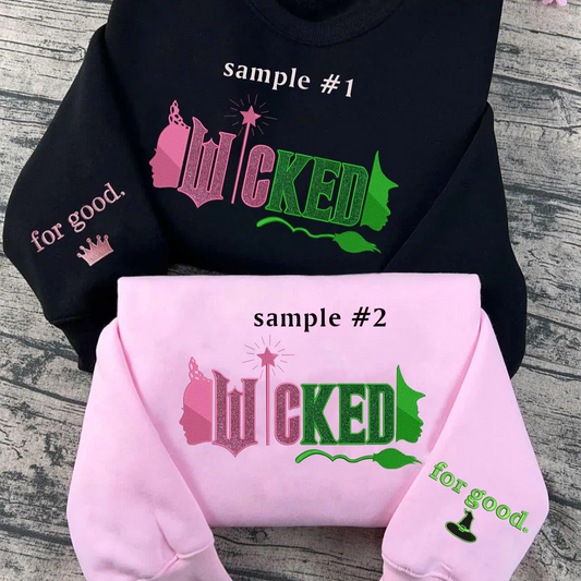 Wicked Changed for Good embroidered hoodie unisex fit