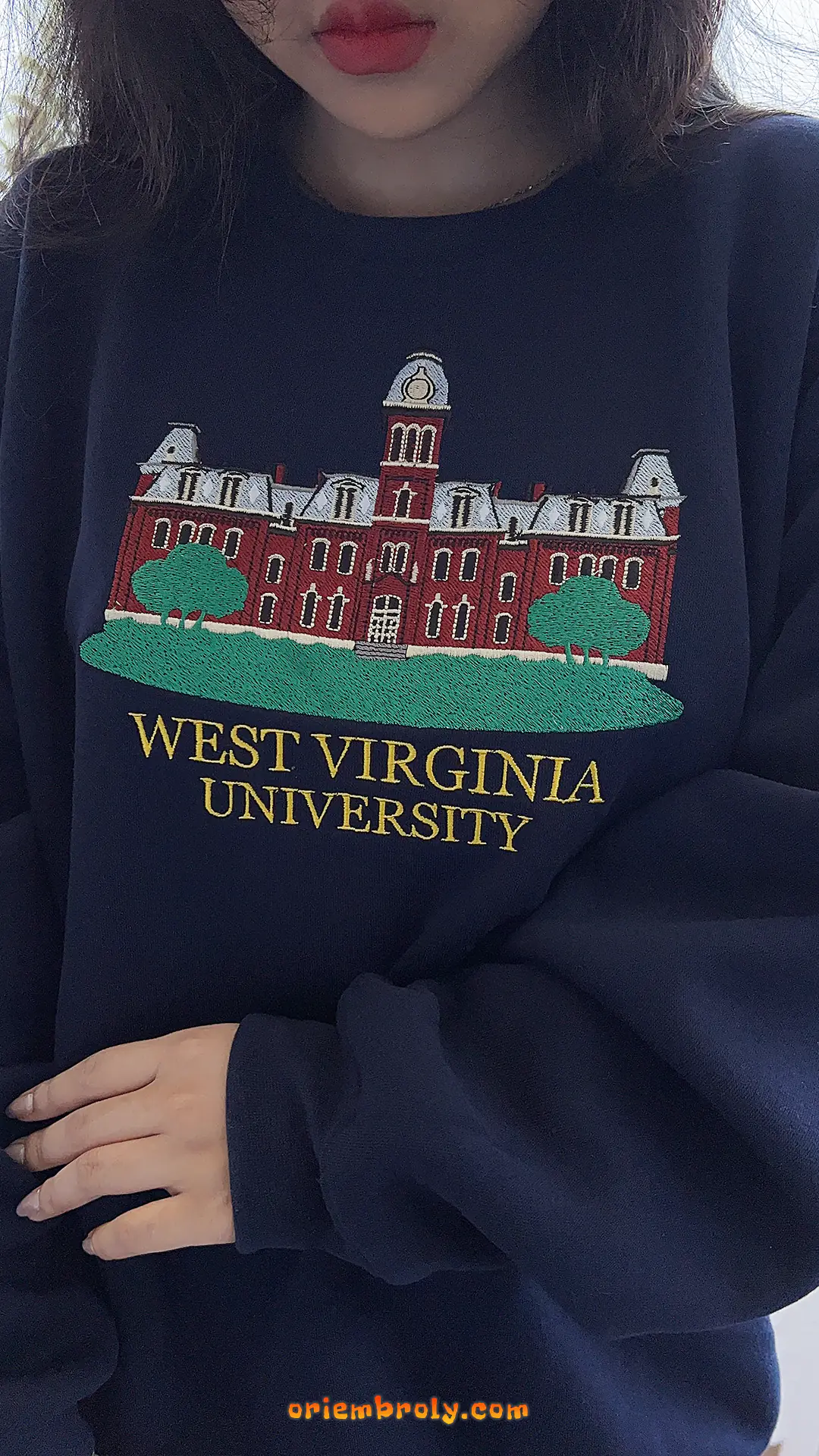 Classic WVU Mountaineers crewneck