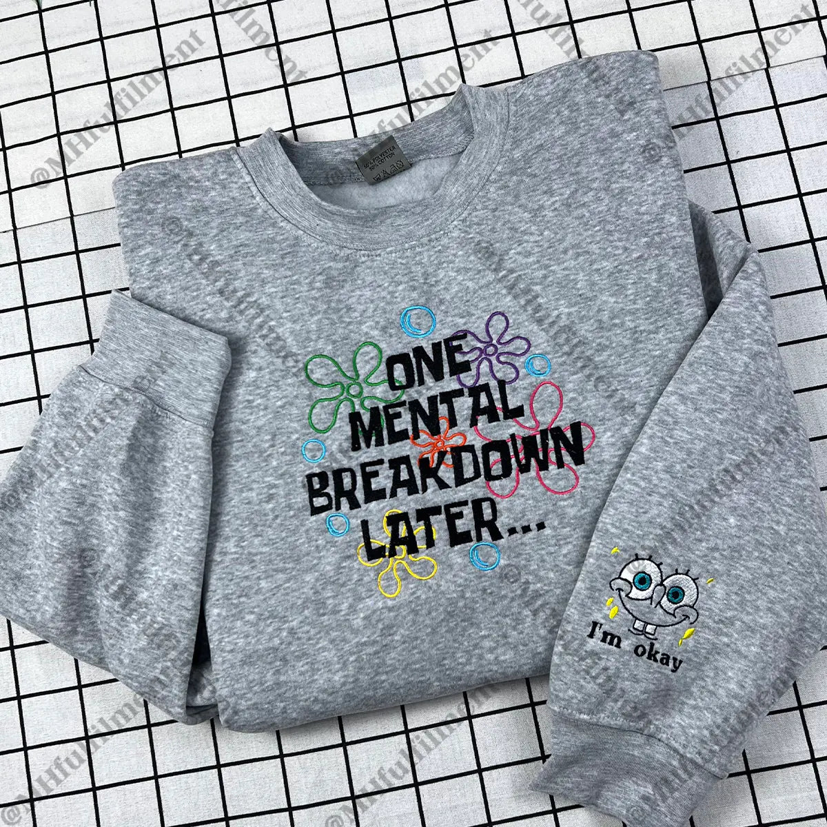 Unisex embroidered crewneck sweatshirt - Therapist gift idea