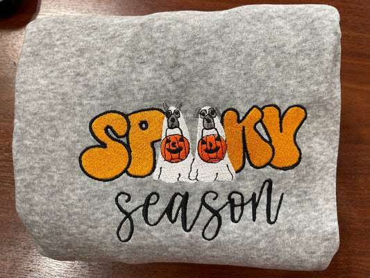 Spooky Season Crewneck Embroidered - Oriembroly LLC