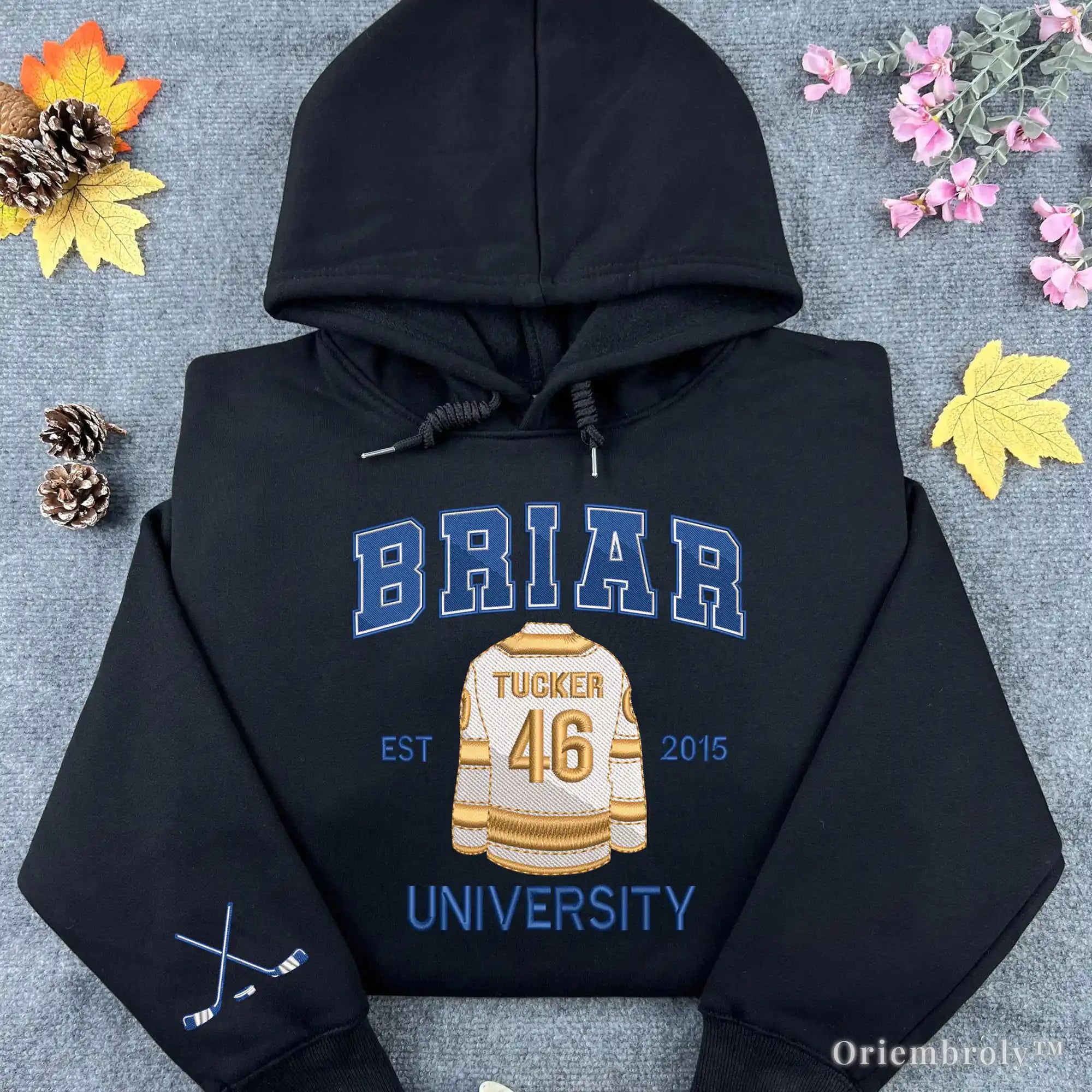 Briar U Hockey Embroidered Sweatshirt – College Romance Crewneck, BookTok Gift