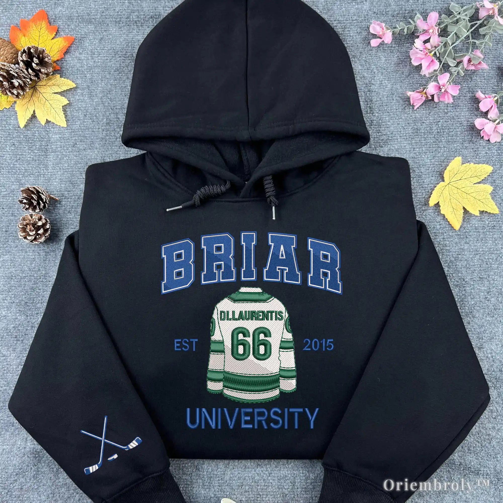 Briar U Hockey Embroidered Sweatshirt – College Romance Crewneck, BookTok Gift