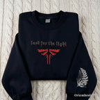 The Last of Us Firefly Embroidered Sweatshirt – Ellie Tattoo Crewneck, Look for the Light