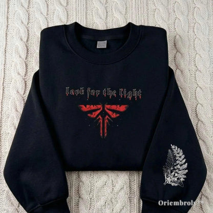 The Last of Us Firefly Embroidered Sweatshirt – Ellie Tattoo Crewneck, Look for the Light