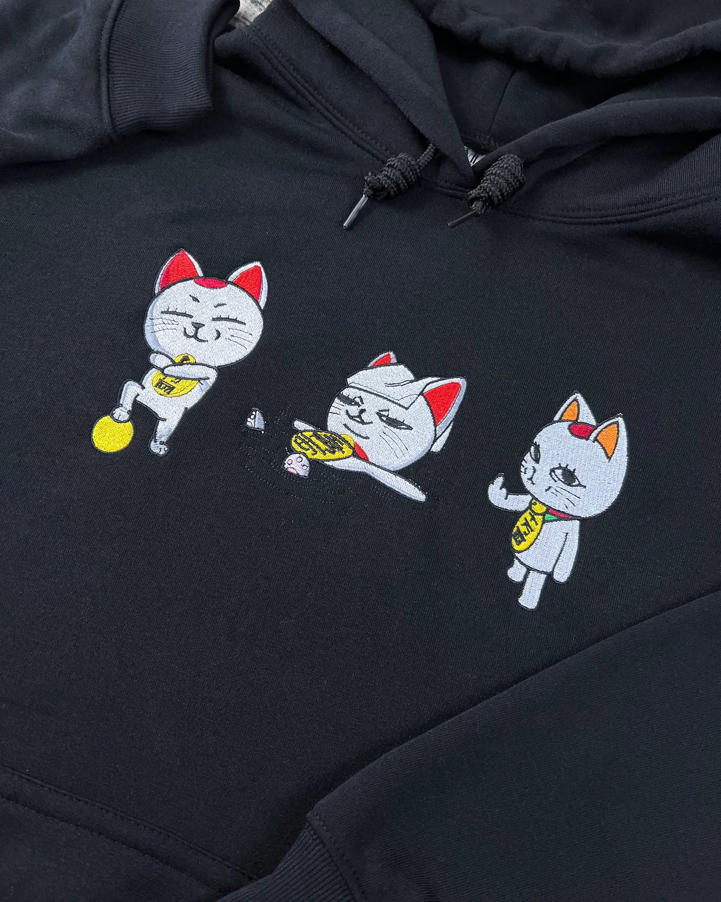 Dandadan Turbo Granny Cat Embroidery – Meme Cat Crewneck for Fans