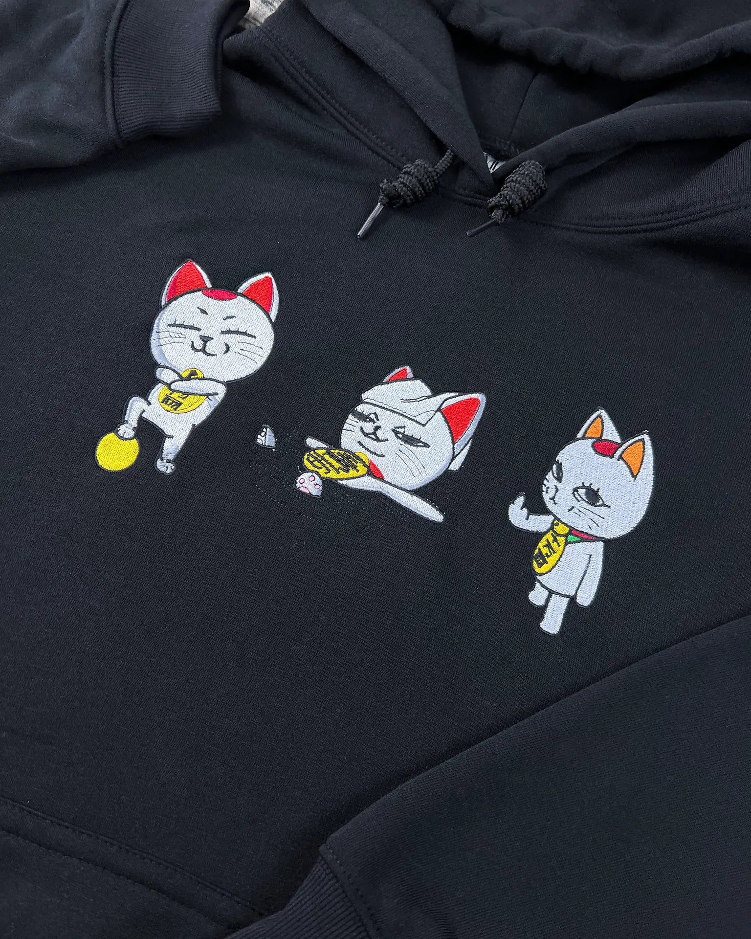 Dandadan Turbo Granny Cat Embroidery – Meme Cat Crewneck for Fans