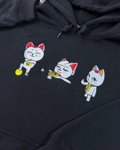 Dandadan Turbo Granny Cat Embroidery – Meme Cat Crewneck for Fans